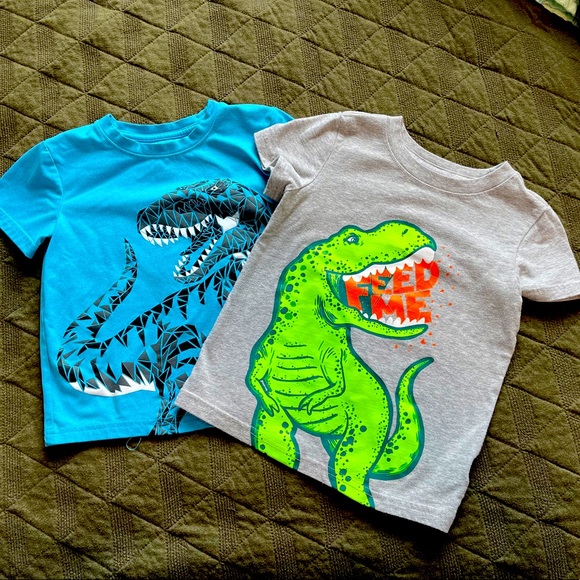 TWO Dino shirts for boys - Picture 1 of 7